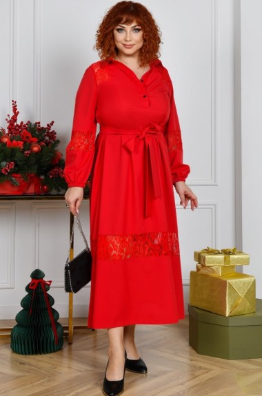 Платье с поясом NF-3815A700