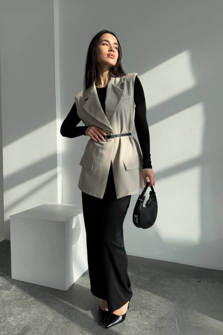 Жилетка с поясом BAC-896A550