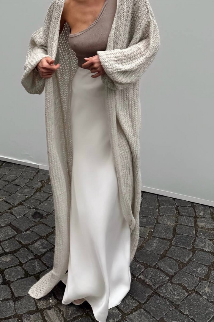 Длинная шелковая юбка BAC-925A470