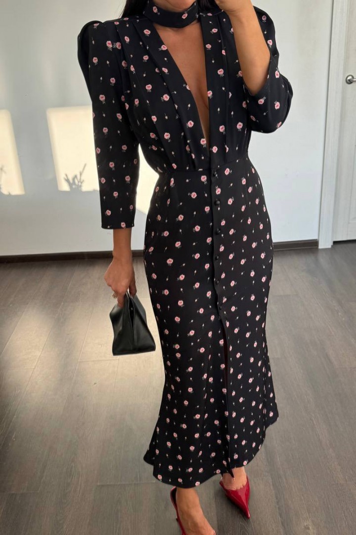 Нарядное платье на пуговицах BAC-964A600