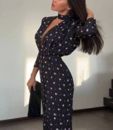 Нарядное платье на пуговицах BAC-964A600