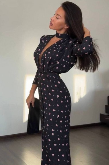 Нарядное платье на пуговицах BAC-964A600