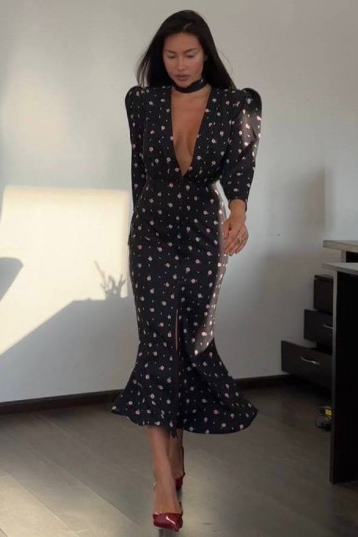 Нарядное платье на пуговицах BAC-964A600