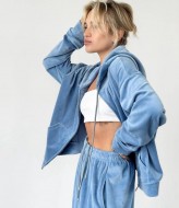 Велюровий костюм з капюшоном BAC-965A700