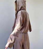 Велюровий костюм з капюшоном BAC-965A700