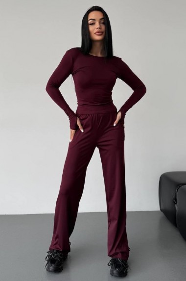 Костюм тройка лонг, футболка и брюки ELZ-641A550