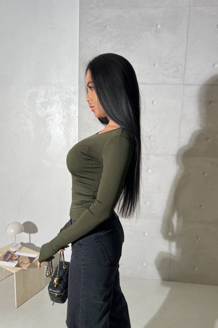 Стильний базовий лонгслів ELZ-621A200