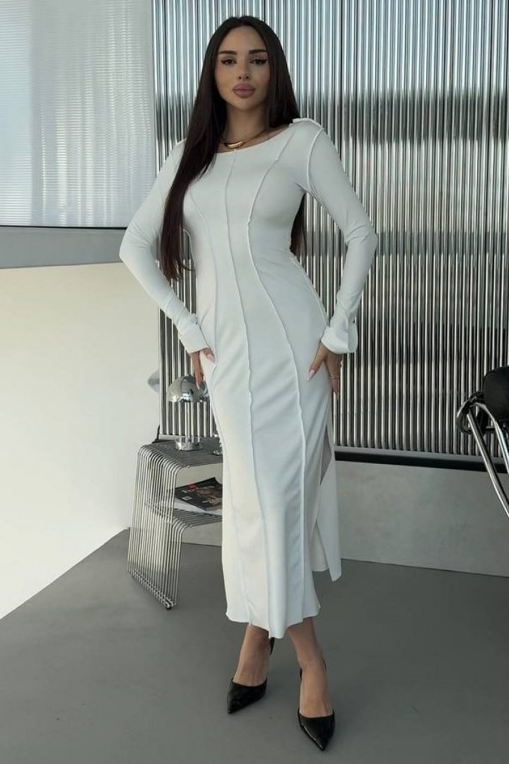 Силуэтное платье с разрезами GIL-033A560