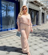 Шелковый брючный костюм женский DOL-359A620