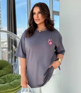 Футболка удлиненная женская CUR-868A470