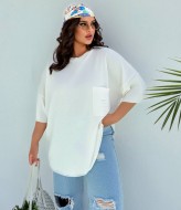 Футболка однотонная оверсайз  VAI-457A9