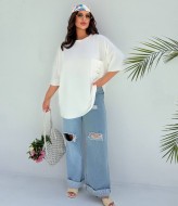 Футболка однотонная оверсайз  VAI-457A9