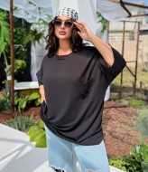 Футболка однотонная оверсайз  VAI-457A9