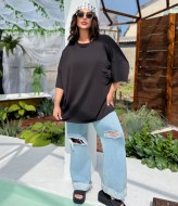 Футболка однотонная оверсайз  VAI-457A9