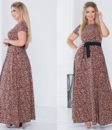 Длинное легкое платье в пол NJ-PRA-1215.1216A300