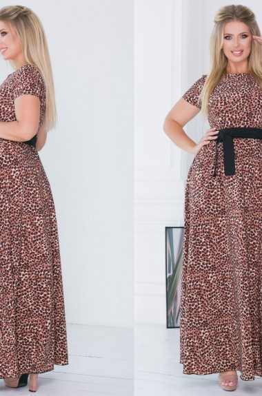 Длинное легкое платье в пол NJ-PRA-1215.1216A300 Длинное легкое платье в пол NJ-PRA-1215.1216A300