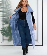 Длинный стеганый жилет NU-1383A700