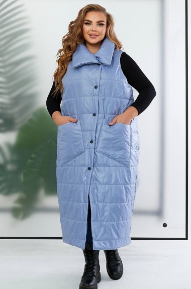 Длинный стеганый жилет NU-1383A700 Длинный стеганый жилет NU-1383A700