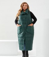 Длинный стеганый жилет NU-1383A700