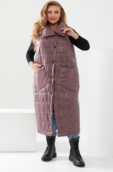 Длинный стеганый жилет NU-1383A700 Длинный стеганый жилет NU-1383A700