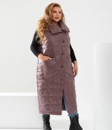 Длинный стеганый жилет NU-1383A700