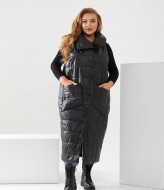 Длинный стеганый жилет NU-1383A700