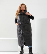 Длинный стеганый жилет NU-1383A700