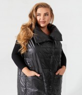 Длинный стеганый жилет NU-1383A700