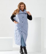 Длинный стеганый жилет NU-1383A700