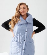 Длинный стеганый жилет NU-1383A700