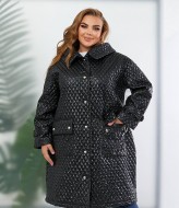 Стеганая куртка-пальто NU-1382A29