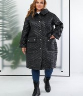 Стеганая куртка-пальто NU-1382A29