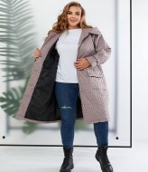 Стеганая куртка-пальто NU-1382A29