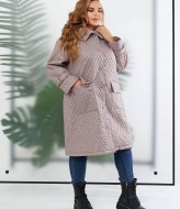 Стеганая куртка-пальто NU-1382A29