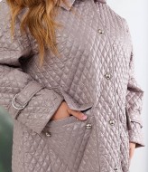 Стеганая куртка-пальто NU-1382A29