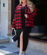 Женская клетчатая рубашка  JA-805.3A400