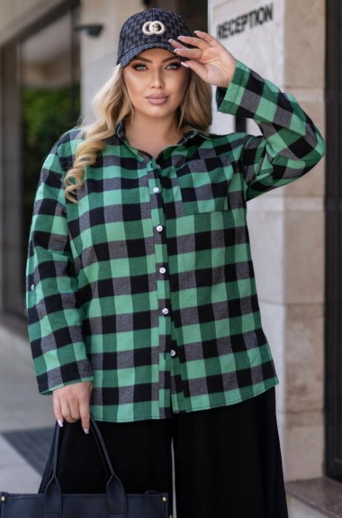 Женская клетчатая рубашка  JA-805.3A400
