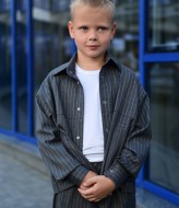 Брючный костюм в полоску EV-2581A720