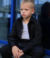 Брючный костюм в полоску EV-2581A720