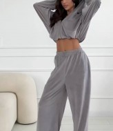 Велюровый женский костюм KC-0503A670