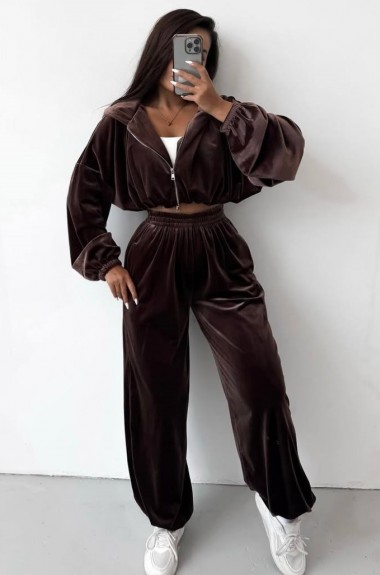 Спортивный костюм велюр женский IMMA-382A590