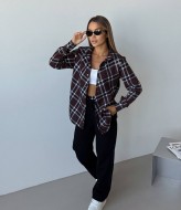 Рубашка клетчатая женская  IMMA-386A450