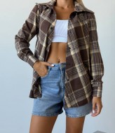 Рубашка клетчатая женская  IMMA-386A450