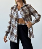 Рубашка клетчатая женская  IMMA-386A450