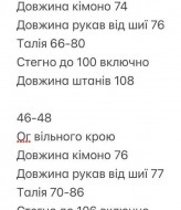 Костюм двойка кимоно+штаны INNA-755A820