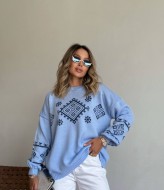 Свитер с узором  IND-5075A510