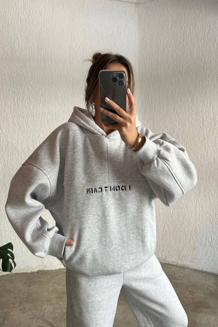 Спортивный костюм трехнитка на флисе женский DMP-R1146A550