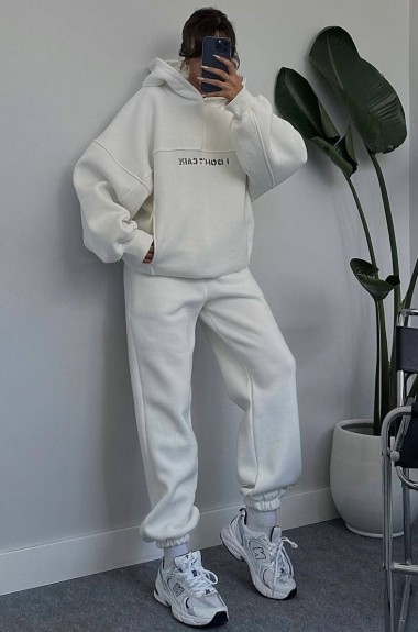 Спортивный костюм трехнитка на флисе женский DMP-R1146A550