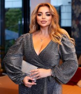 Блестящее платье на запах EY-647A18B20