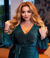 Блестящее платье на запах EY-647A18B20